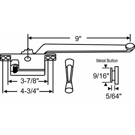 Strybuc Casement Operator Assembly 36-112W